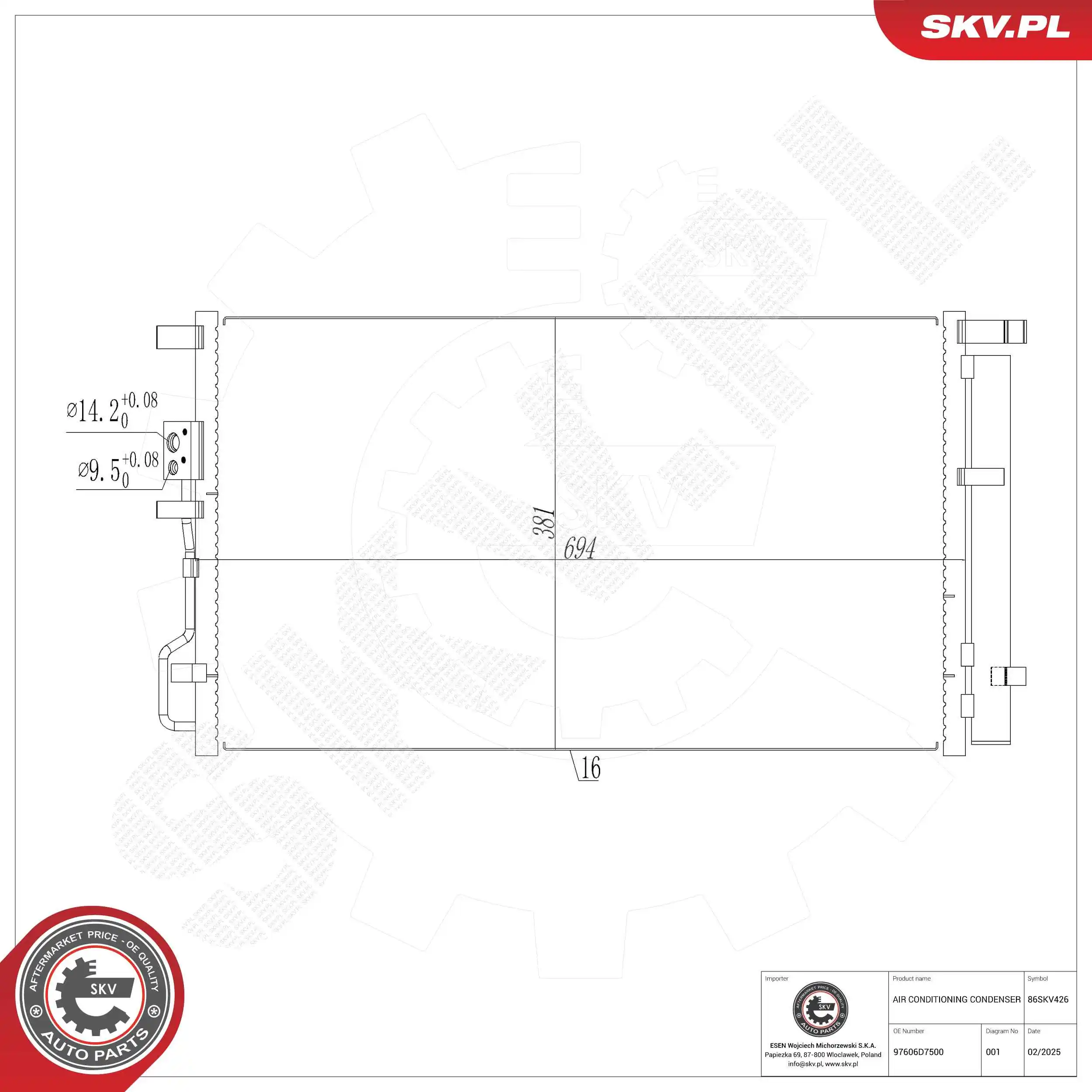 Condenser, air conditioning